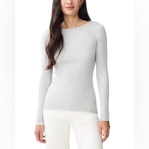 J.McLaughlin Della Ribbed Cotton and Modal Sweater